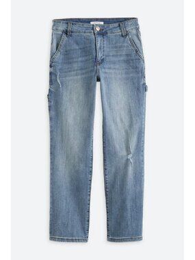STS Blue Drew High Rise Utility Slim Straight Ankle Jeans | 32